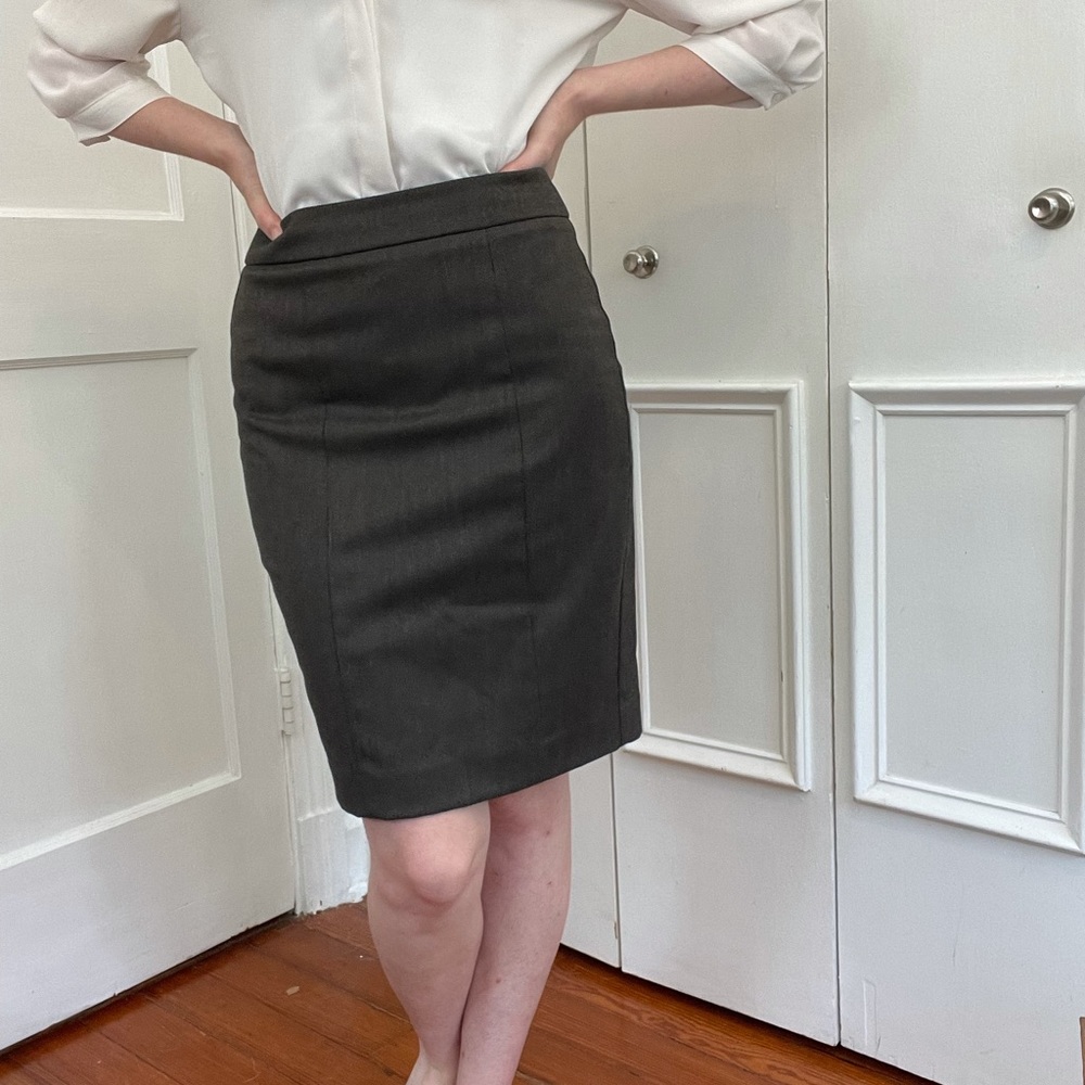Brown Ann Taylor Pencil Skirt 00P